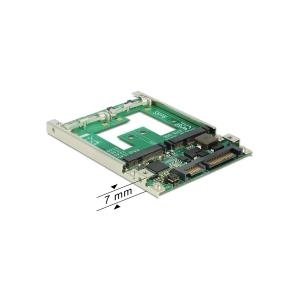 Konverter 2,5" SATA 22 Pin auf mSATA mit RAID, Adapter