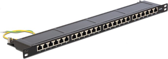 Patchpanel 24P Cat.6 / 0.5 HE