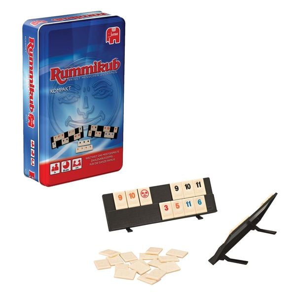 Original Rummikub Kompakt in Metalldose, Brettspiel