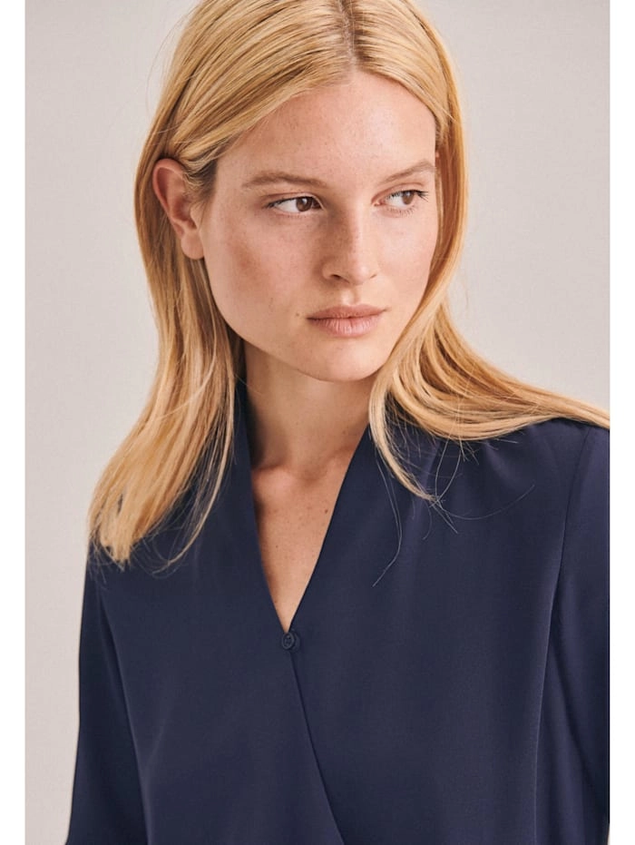 Seidensticker, Wickelbluse ' Schwarze Rose '