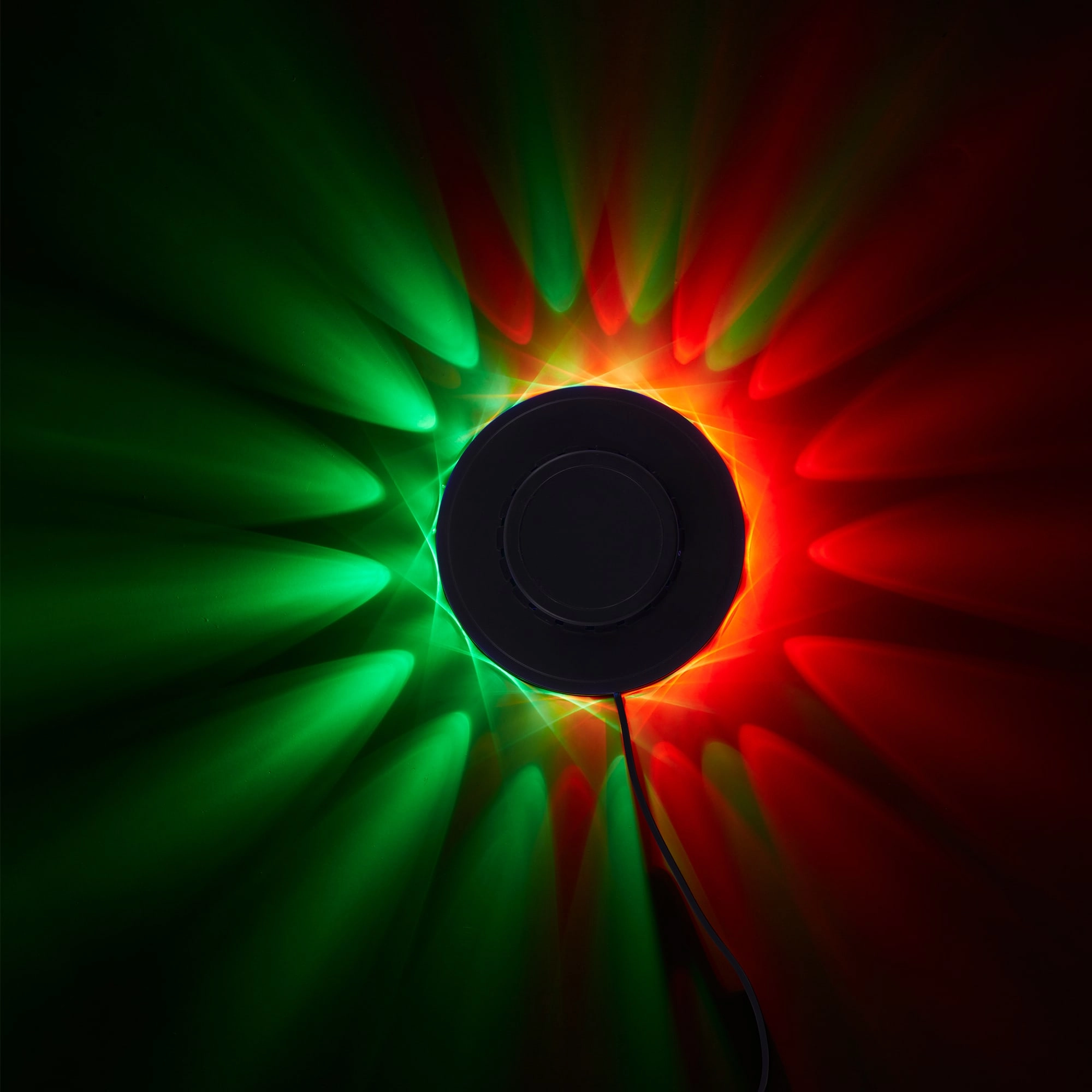 RGB LED Lichtrad, Ø 12,5 cm, 3 W, Schwarz