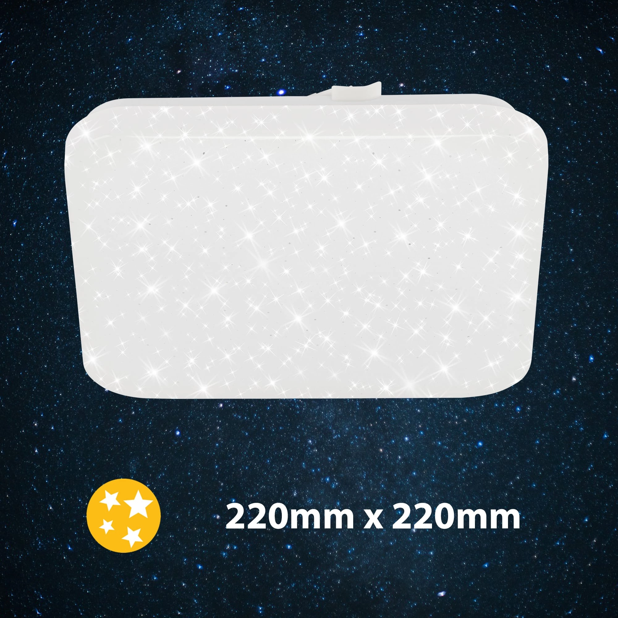 STERNENHIMMEL LED Deckenleuchte, 22 cm, 8 W, Weiß