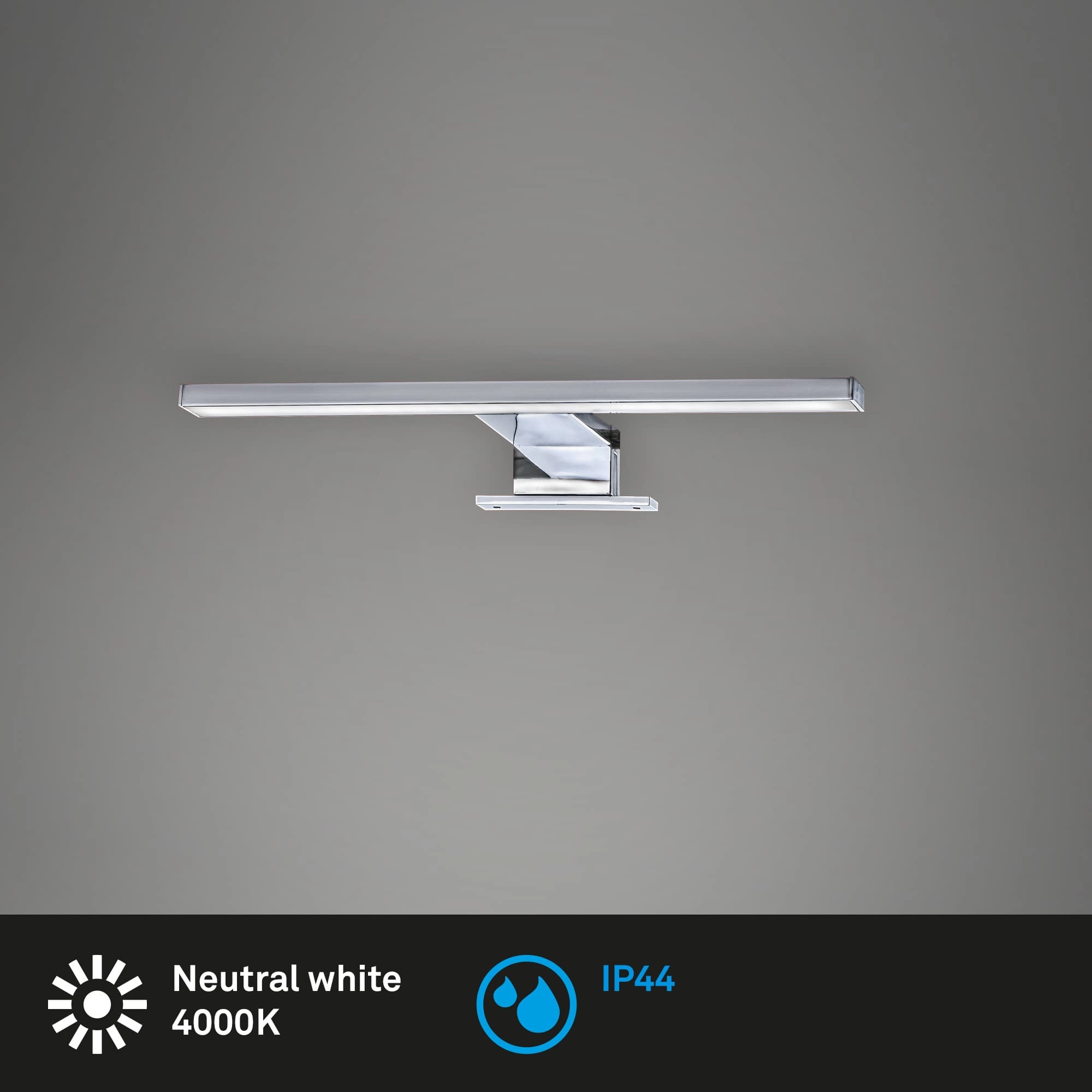 LED Spiegelleuchte, 30 cm, 5 W, Chrom