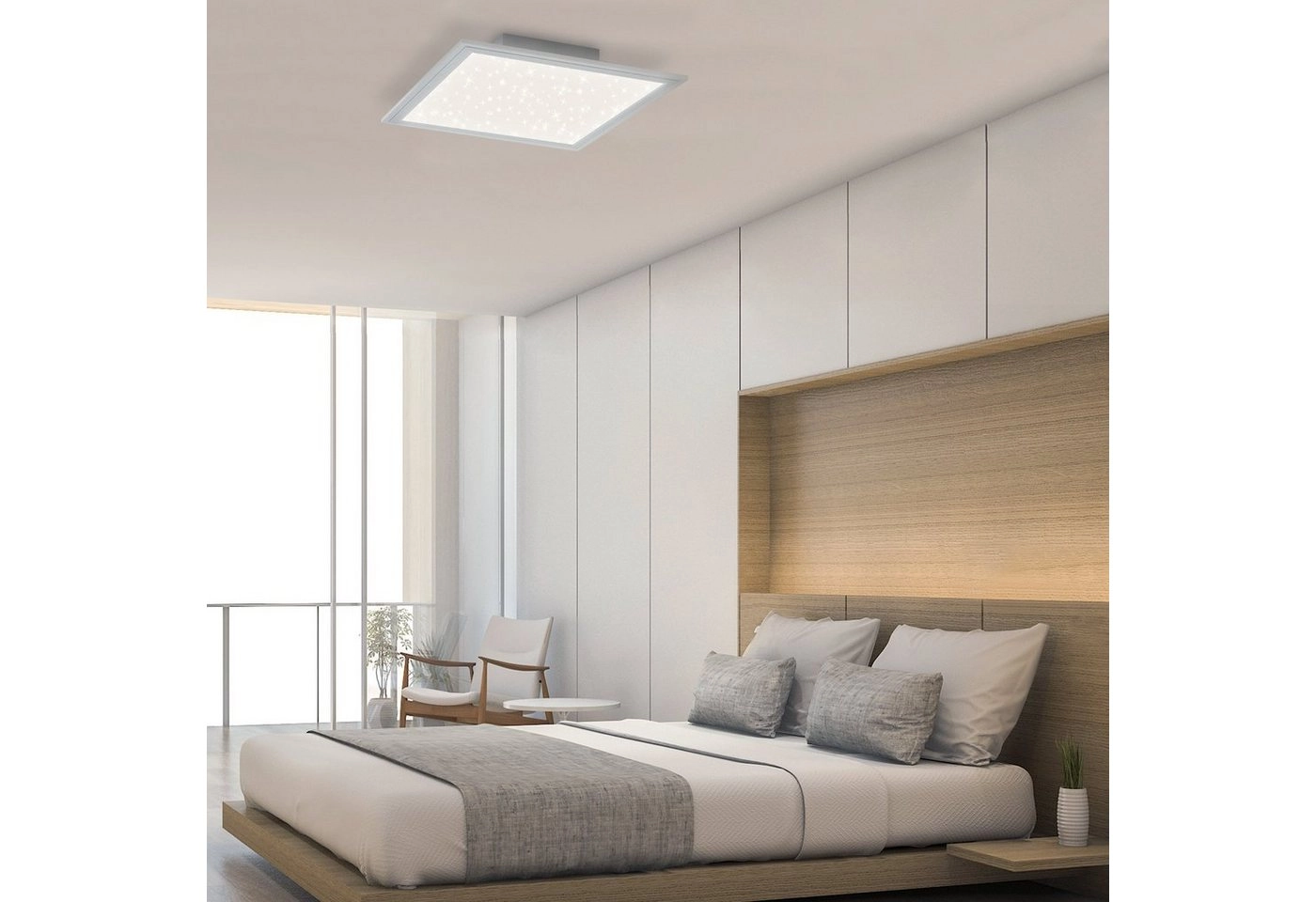 STERNENHIMMEL LED Panel, 59,5 cm, 4100 LUMEN, 38 WATT, Weiß