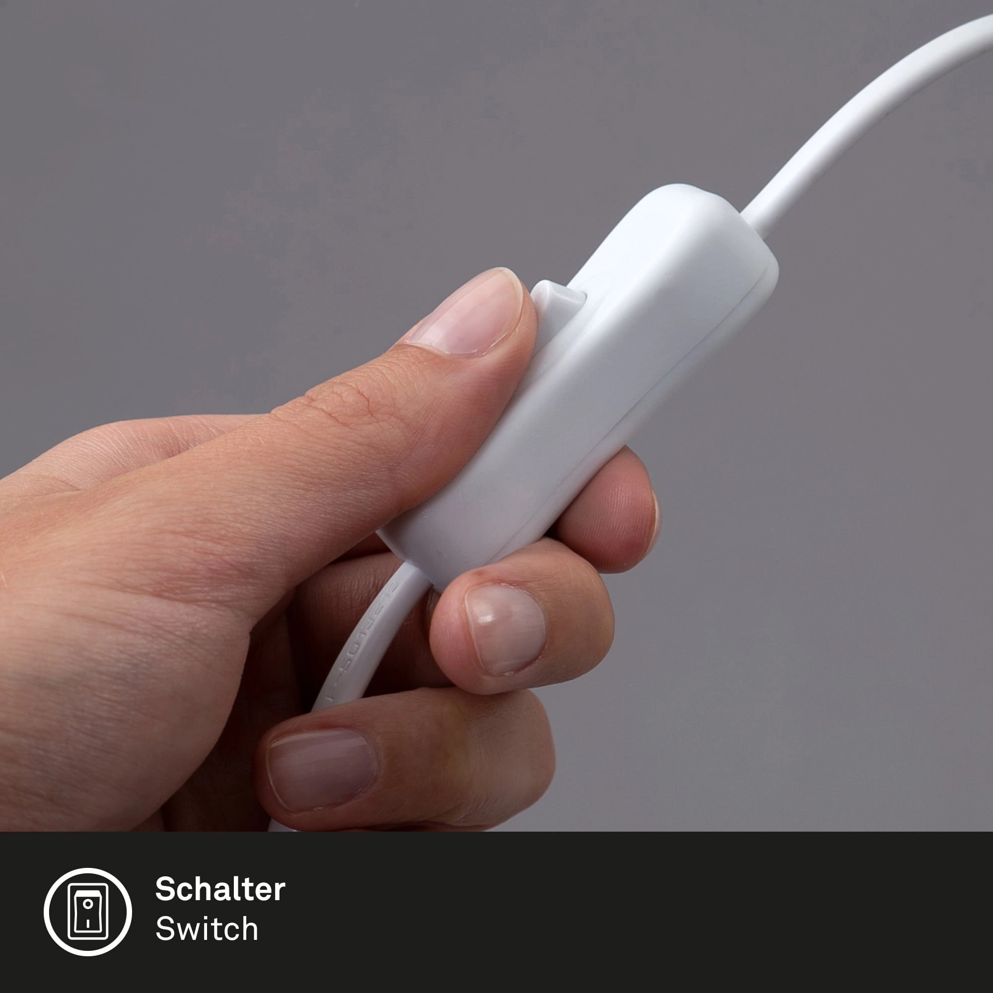 Tischleuchte, Ø 10 cm, max. 10 W, Weiß