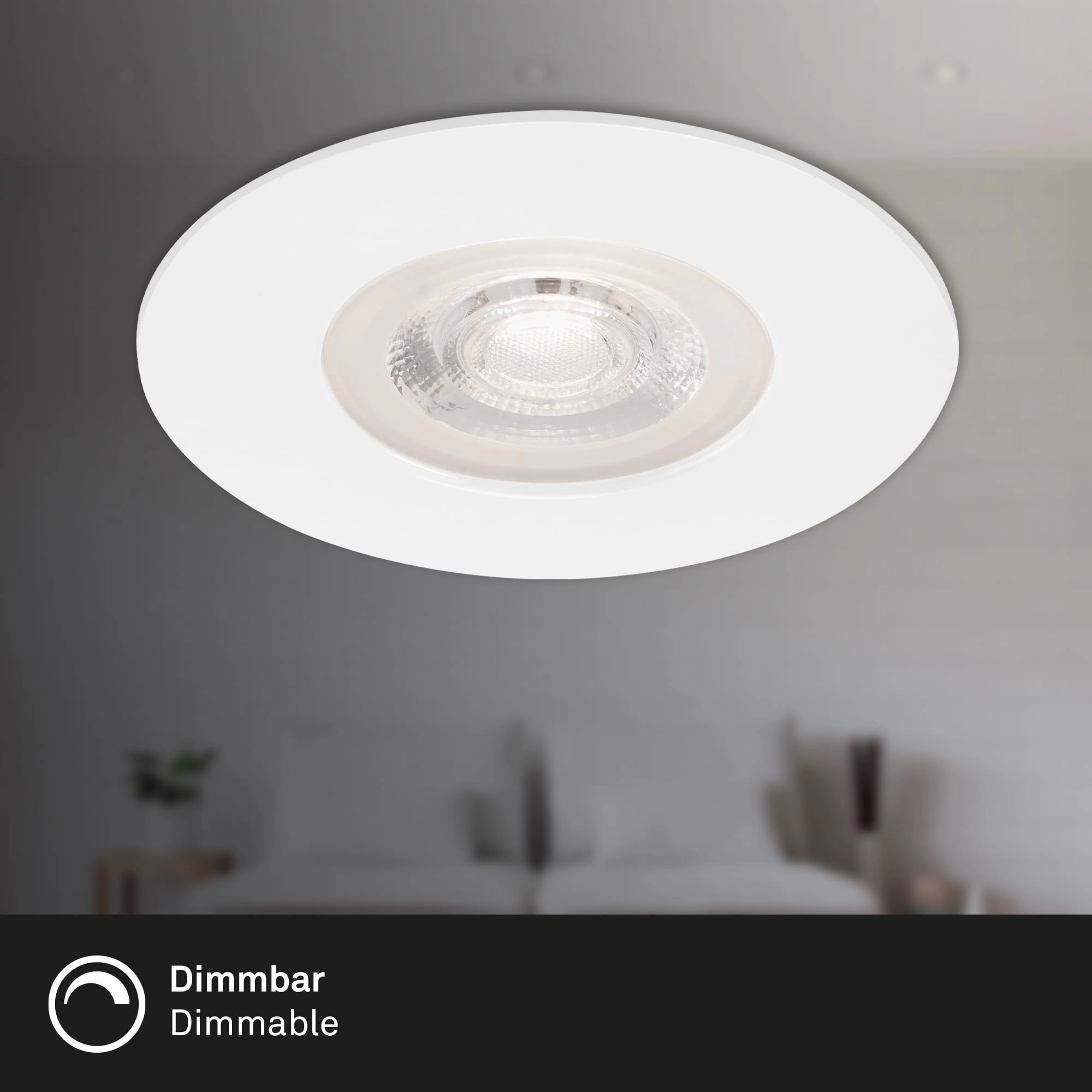 LED Einbauleuchte, Ø 9 cm, 5 W, Weiß