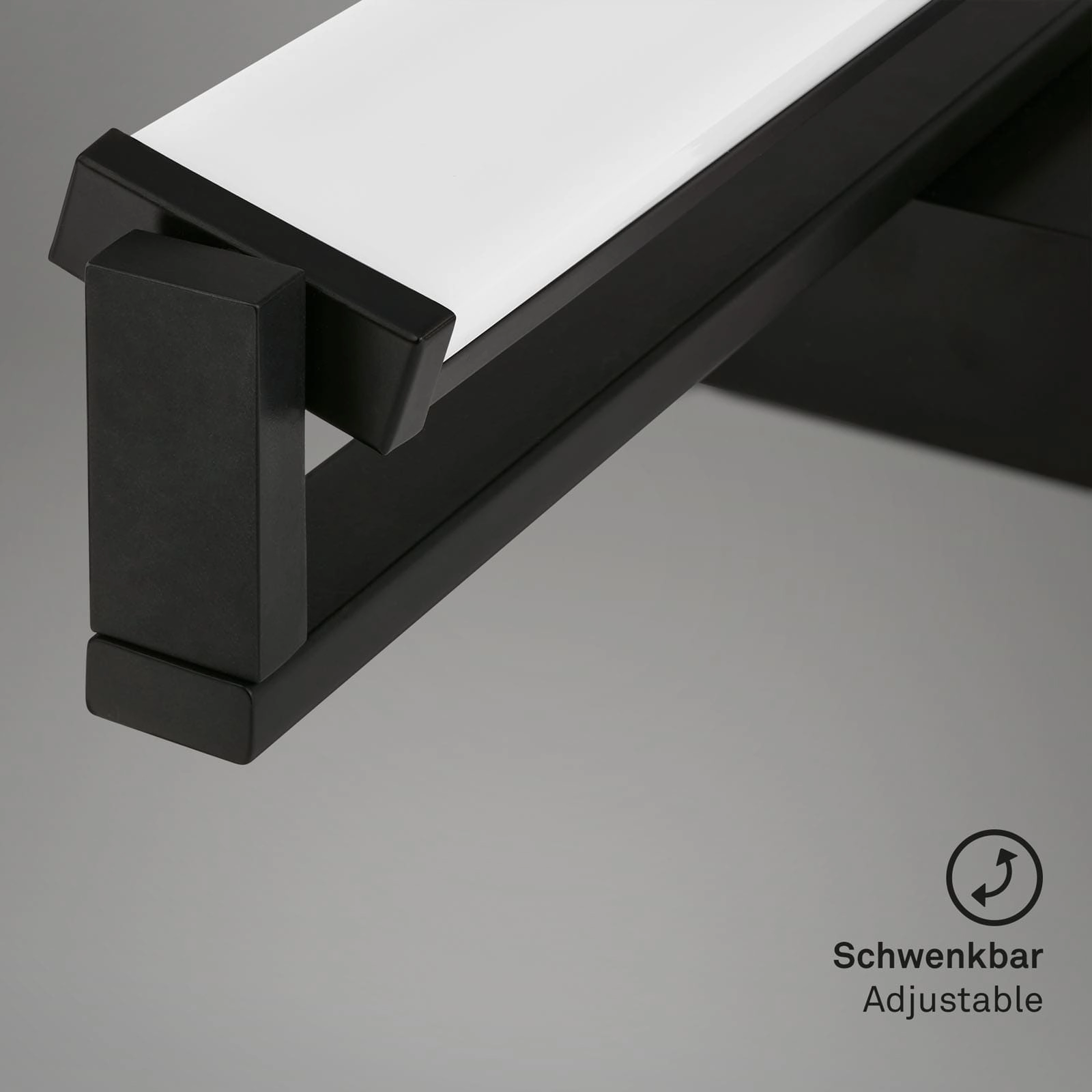 LED Wandleuchte, mit CCT LED Panel, dimmbar 52,5 cm, 15 W, schwarz