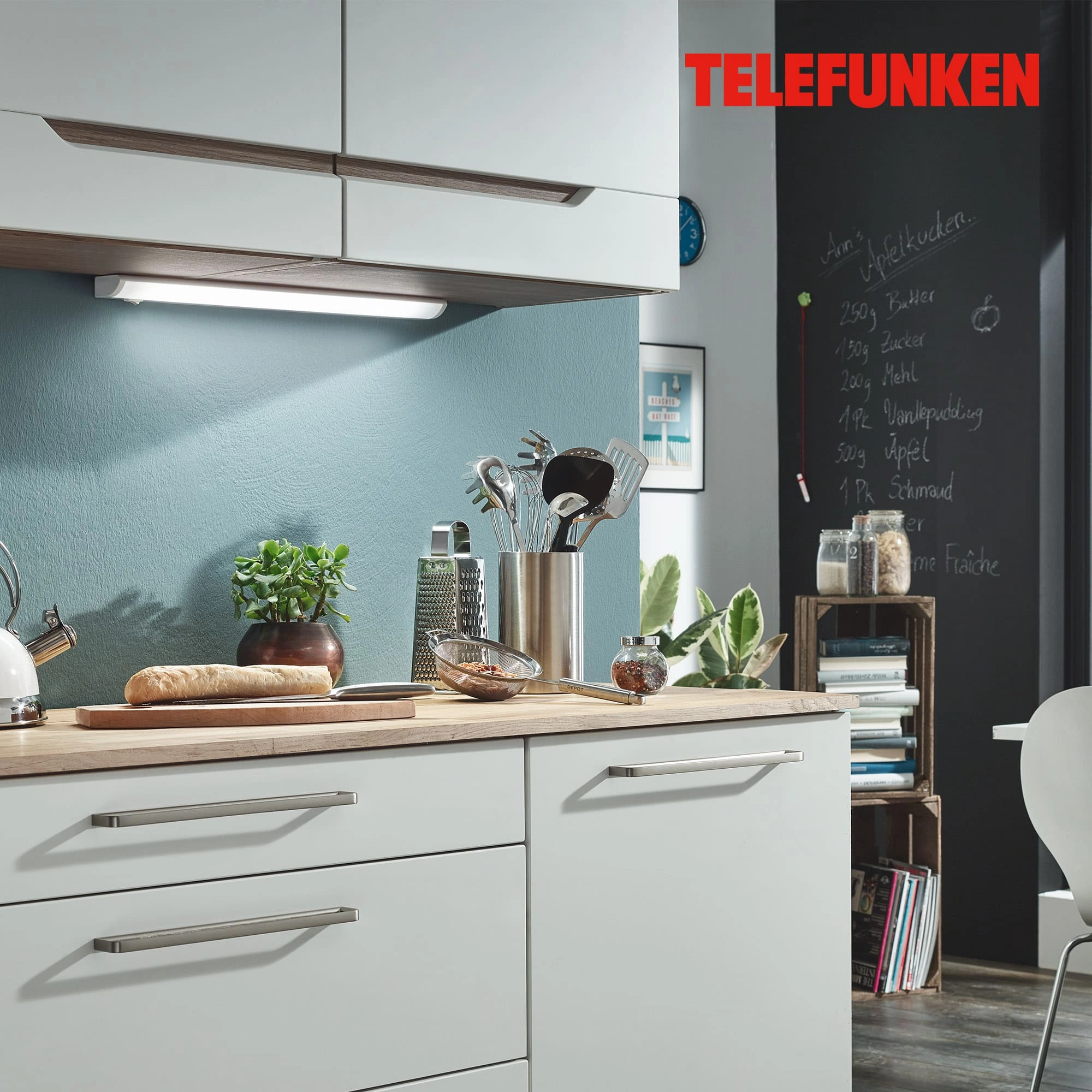 TELEFUNKEN LED Unterbauleuchte, 55 cm, 8,5 W, Weiß
