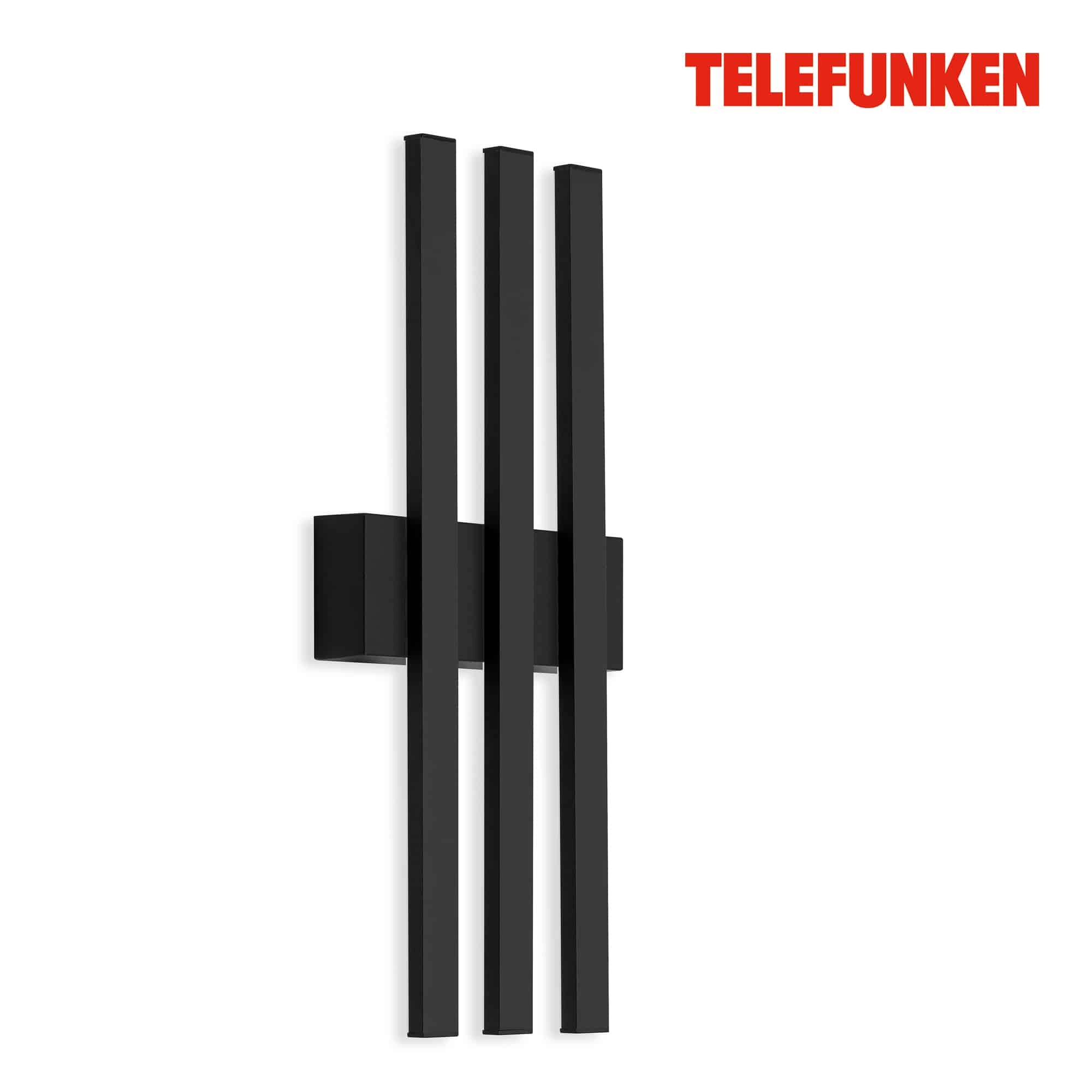 TELEFUNKEN LED Außenwandleuchte, 37 cm, 12 W, Schwarz