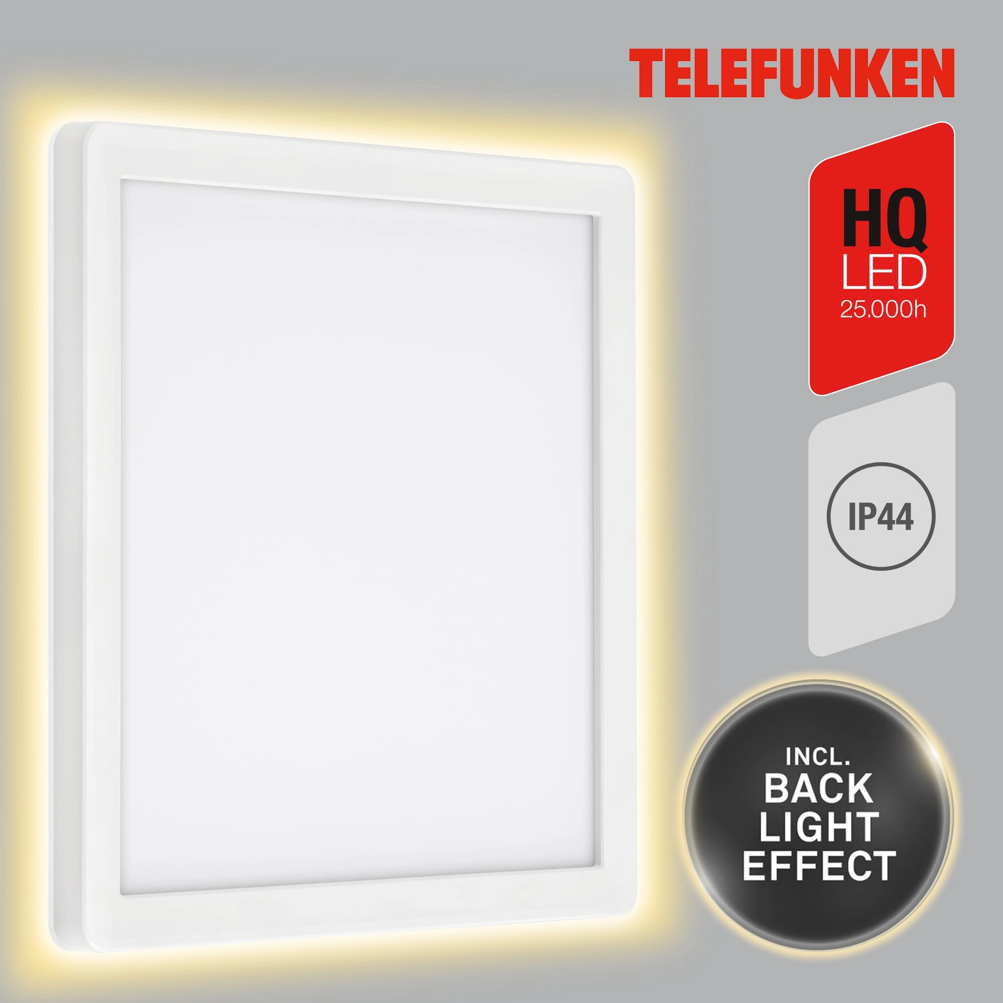 TELEFUNKEN LED Außenwandleuchte, 25 cm, 15 W, Weiß
