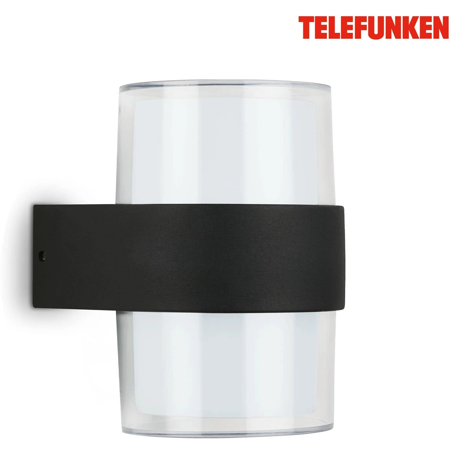 LED Außenleuchte, schwarz, 2xLED/8W