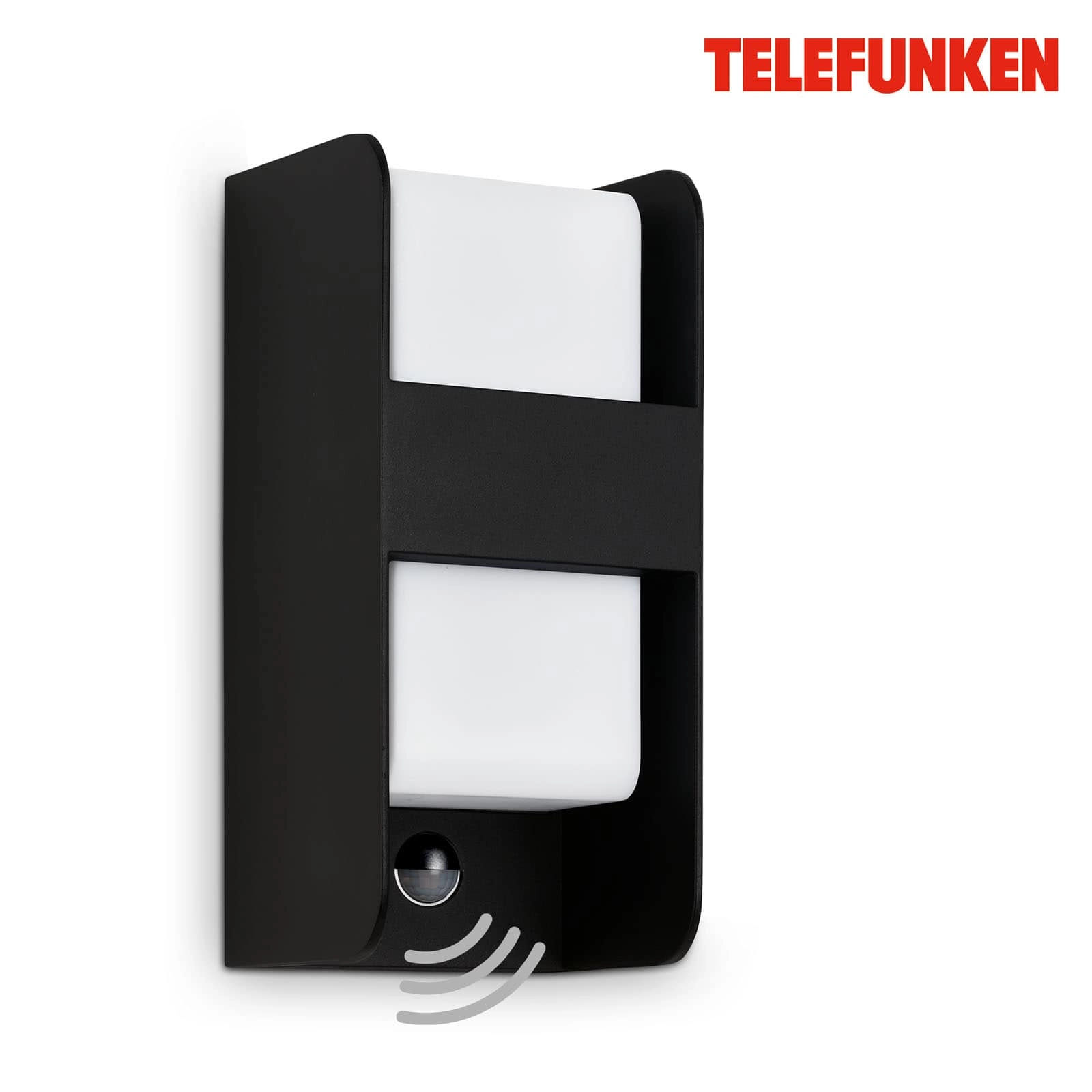Außenleuchte, Sensor, schwarz, 1xE27 max. 12W exkl.