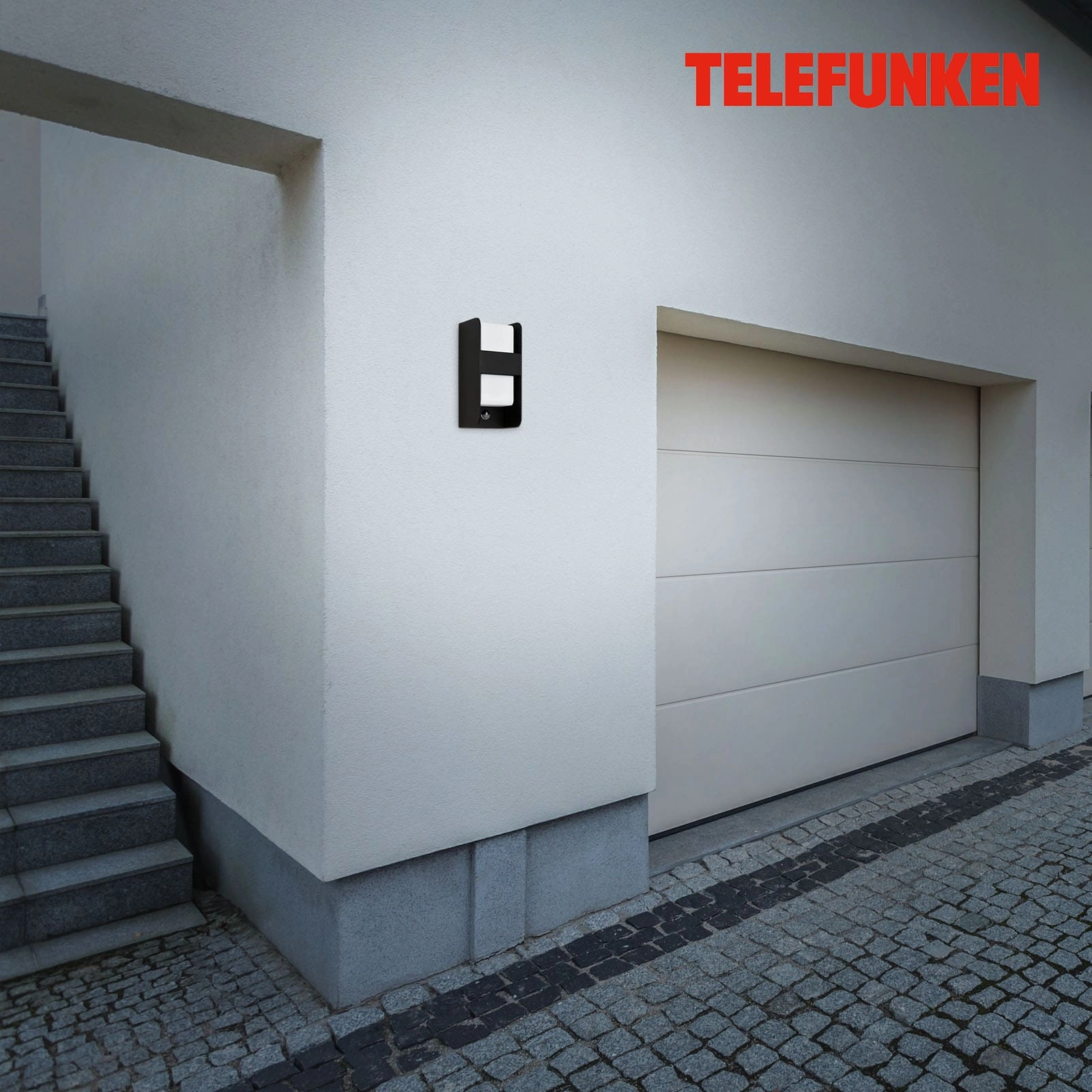 Außenleuchte, Sensor, schwarz, 1xE27 max. 12W exkl.