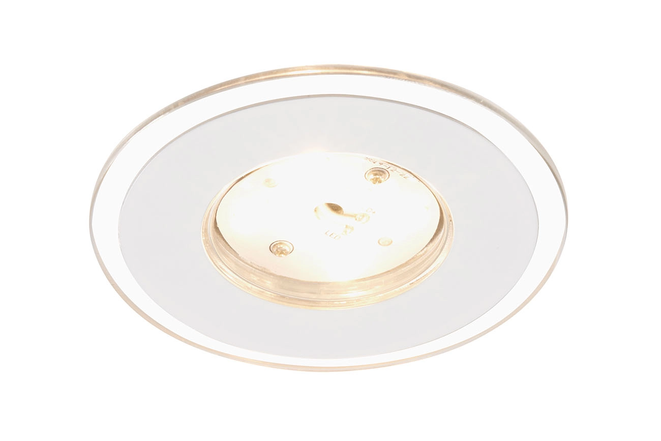 3er Set LED Einbauleuchte, Ø 8 cm, 4,5 W, Weiß