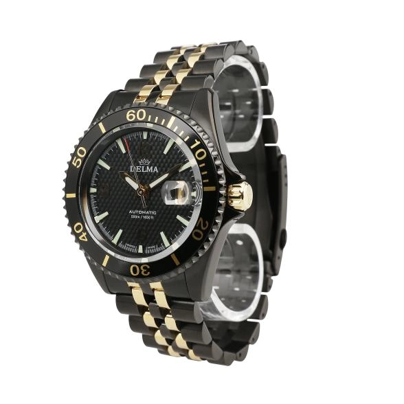 DELMA Herrenuhr "Santiago Prestige" Automatik Gold