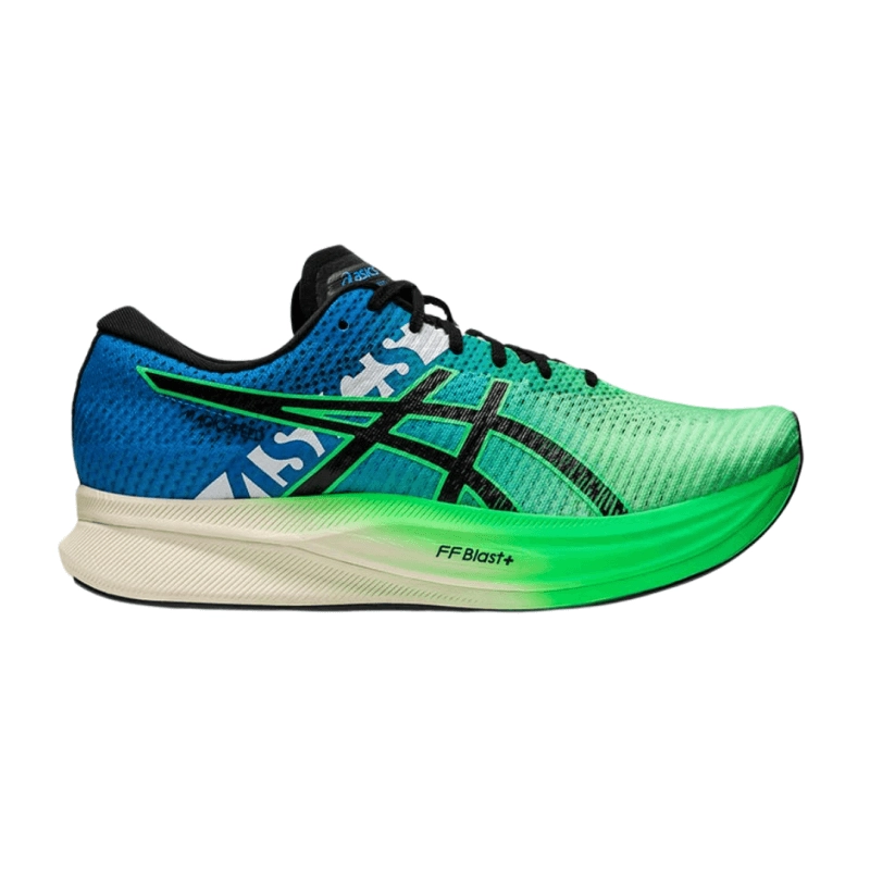 Schuhe Asics Magic Speed 2 Grün Blau Schwarz AW22, Größe 44 - EUR