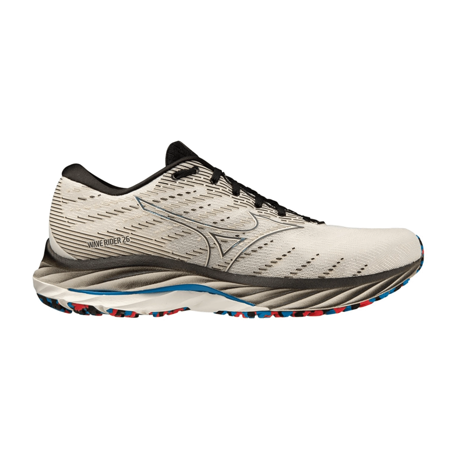 Turnschuhe Mizuno Wave Rider 26 Weiß Schwarz AW22, Größe 45 - EUR