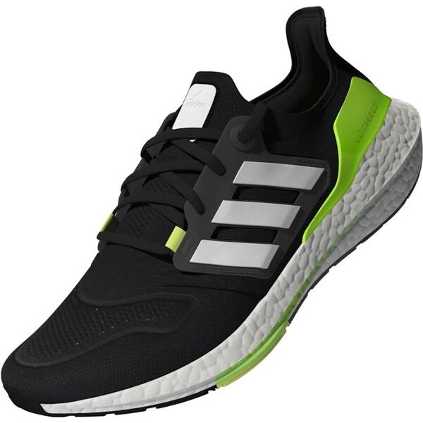 Adidas Ultraboost 22 Dämpfungsschuhe Schwarz Weiß Grün SS22, Größe UK 8