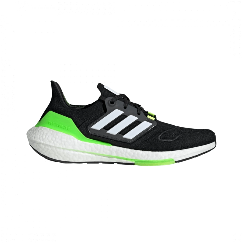 Adidas Ultraboost 22 Dämpfungsschuhe Schwarz Weiß Grün SS22, Größe UK 8.5