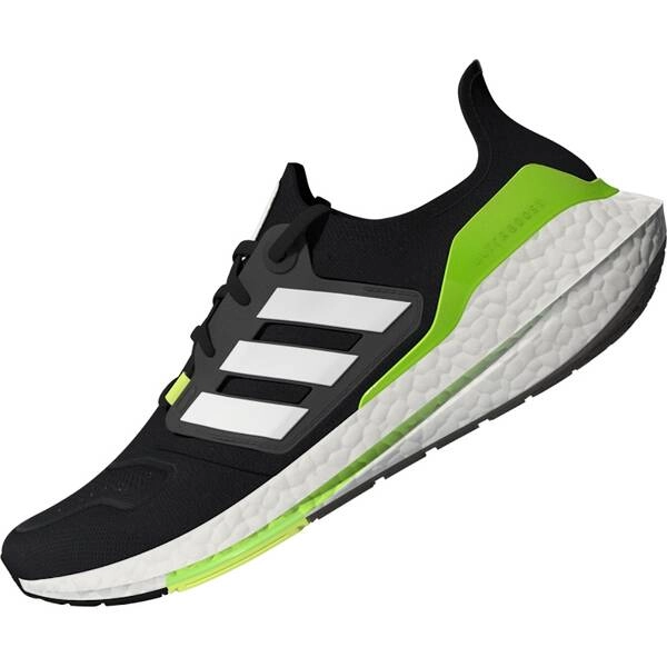 Adidas Ultraboost 22 Dämpfungsschuhe Schwarz Weiß Grün SS22, Größe UK 8.5