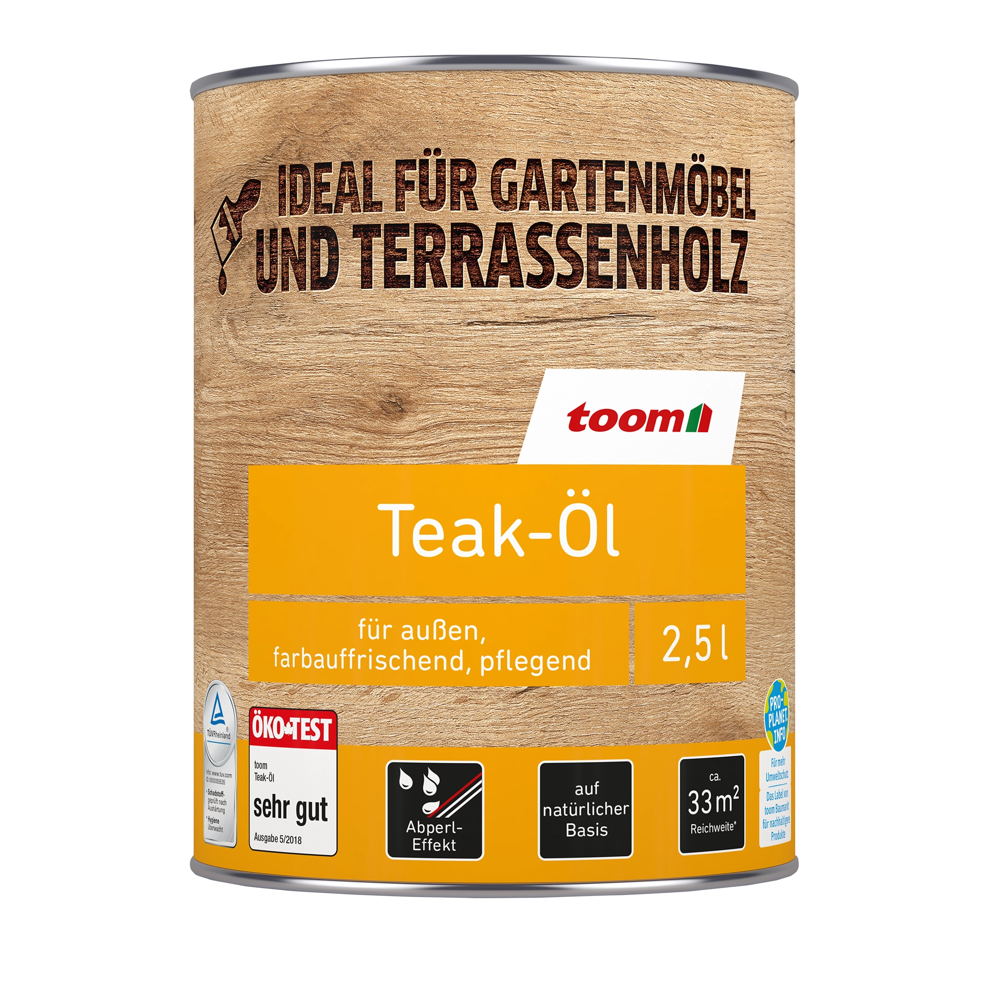 toom Teak-Öl transparent 2,5 l