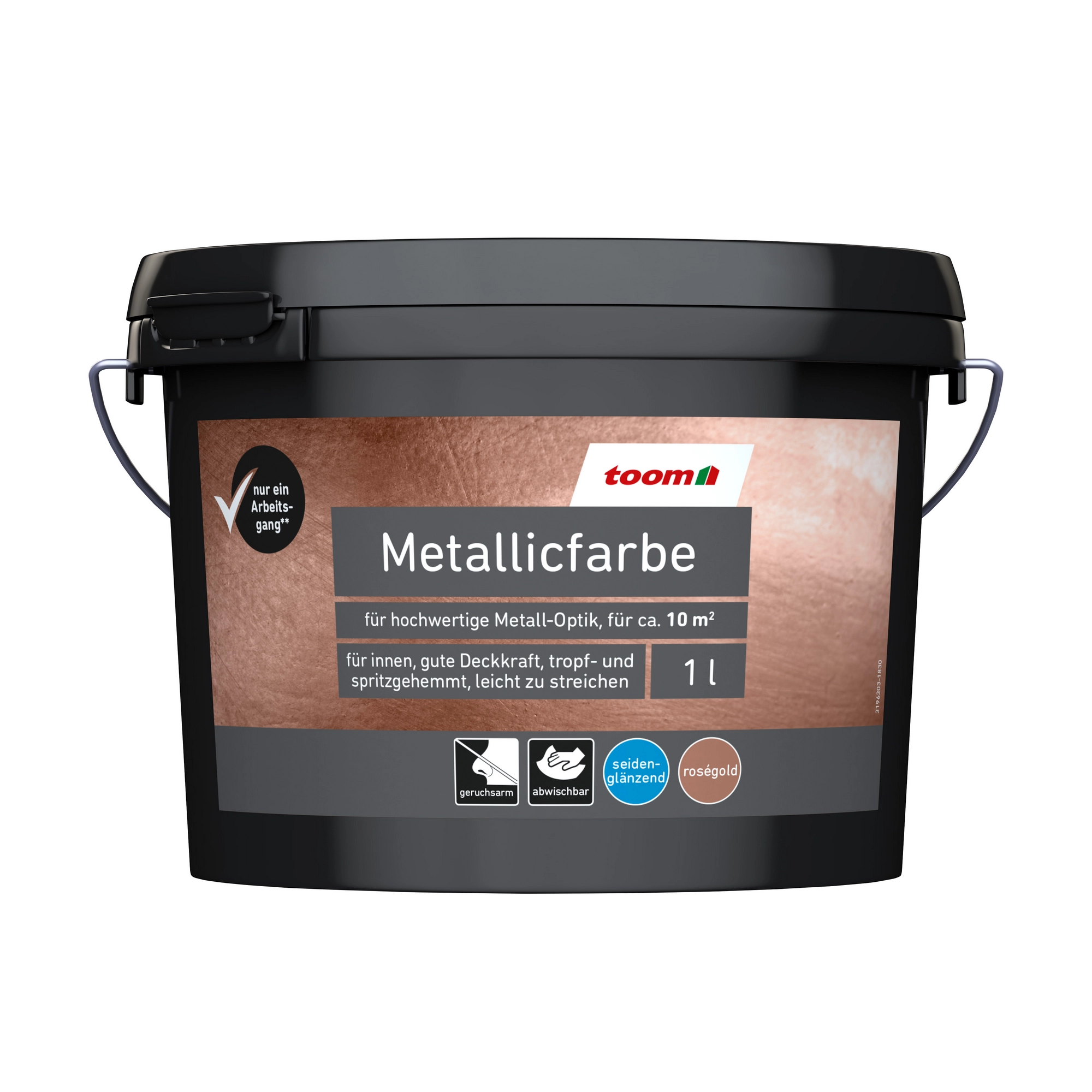 toom Metallicfarbe roségold seidenglänzend 1 l