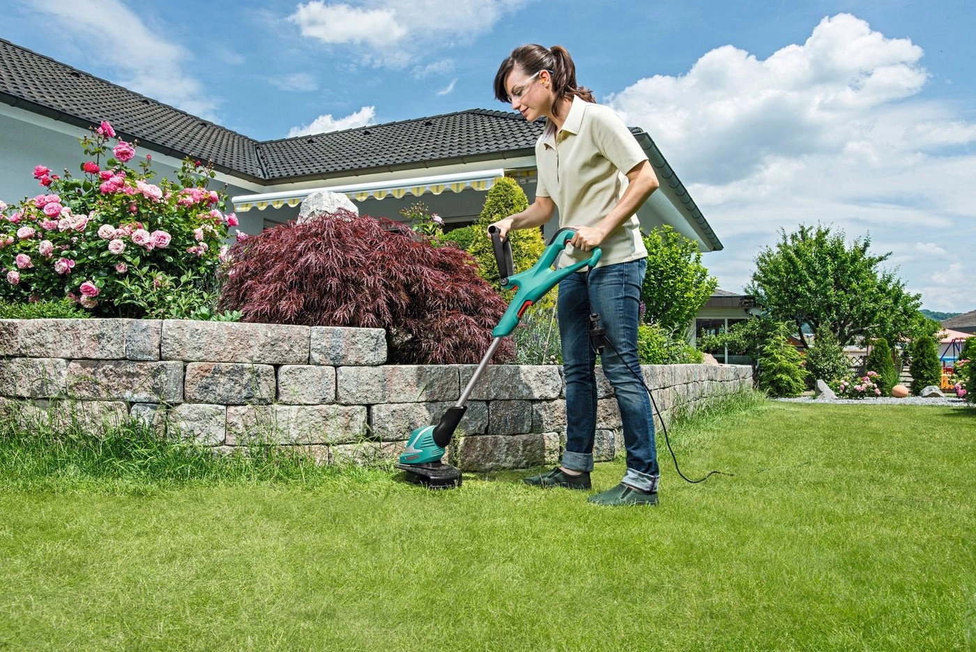 Bosch Home & Garden Elektro-Rasentrimmer »ART 30«, 30 cm Arbeitsbreite Faden