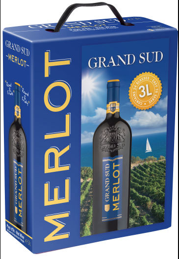Grand Sud Rotwein Merlot trocken 3l
