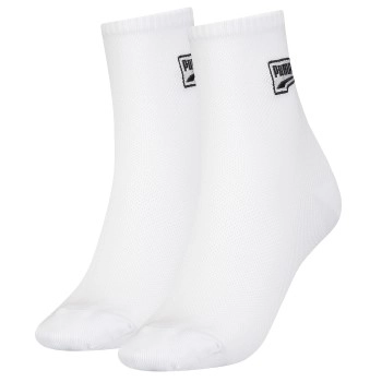 Puma 2P Mesh Short Socks Weiß Gr 39/42 Damen