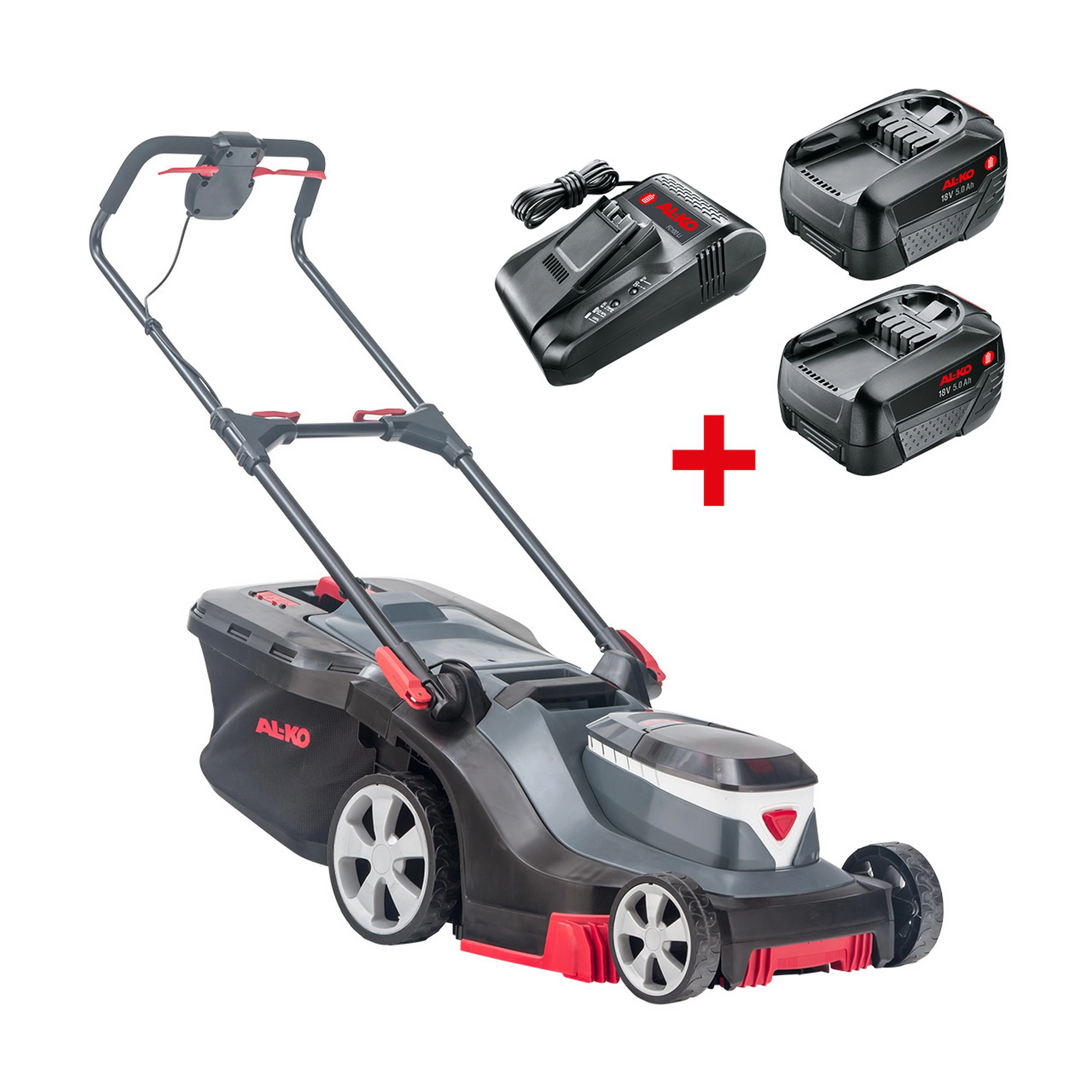AL-KO Akku-Rasenmäher '38.2 Li PREMIUM Set' bis 400 m² 18 V mit Akku und Ladegerät