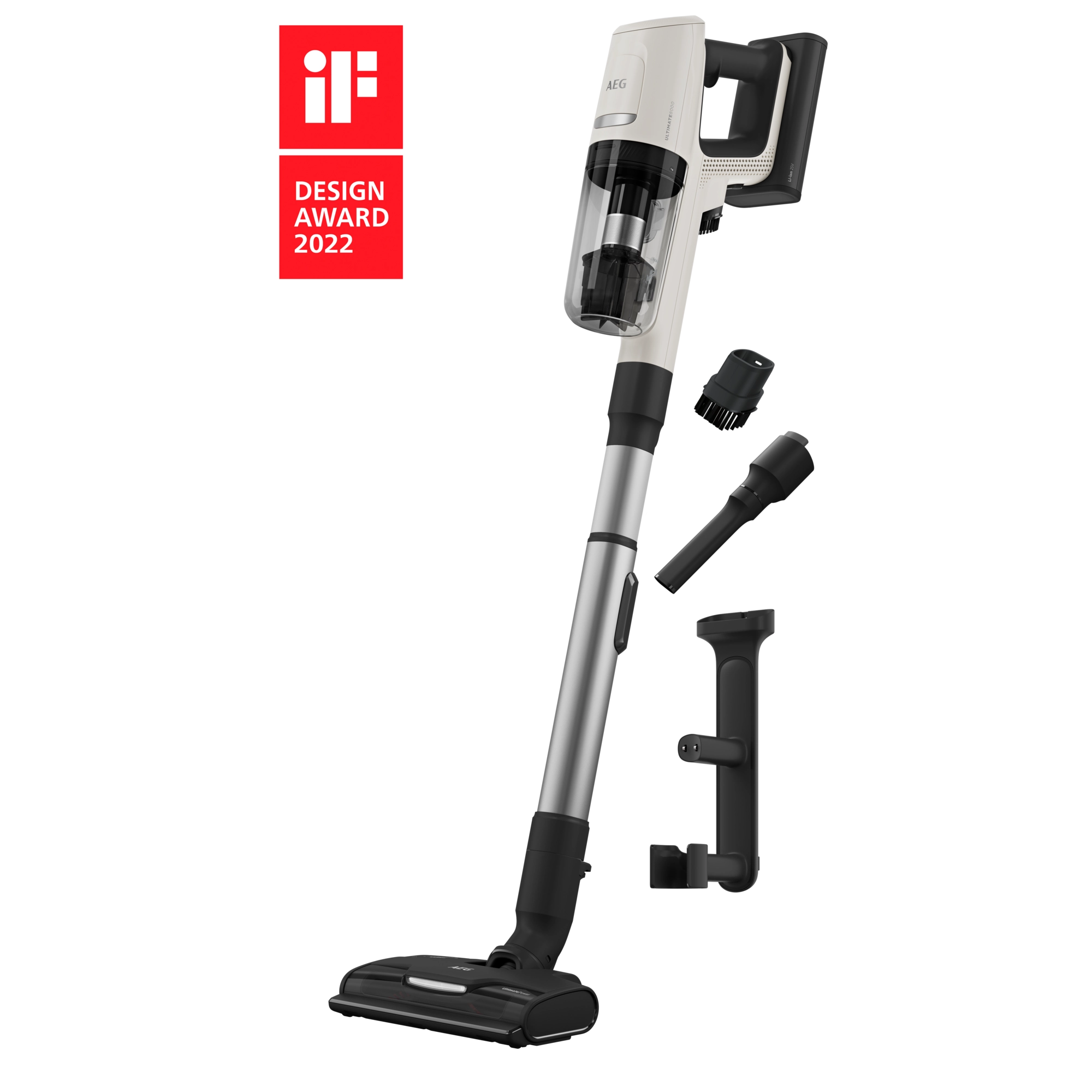 AEG AP81 8000 Akku-Staubsauger kabellos /Akkulaufzeit bis zu 60 Minuten / Modell 2021 / Farbe: Shell White AP81UB25SH