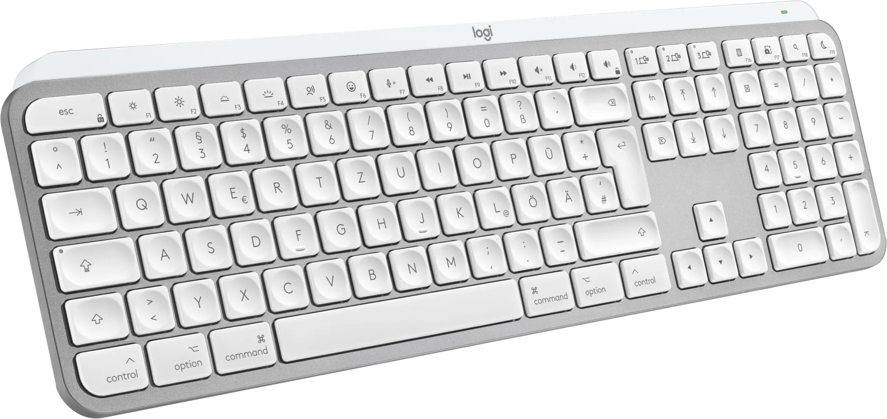 MX Keys S für Mac, Hellgrau