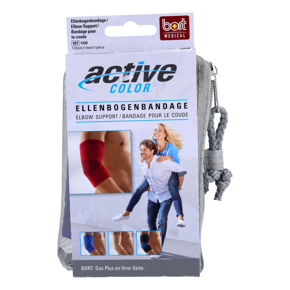 BORT Activecolor Ellenbogenbandage XL bl 1 St