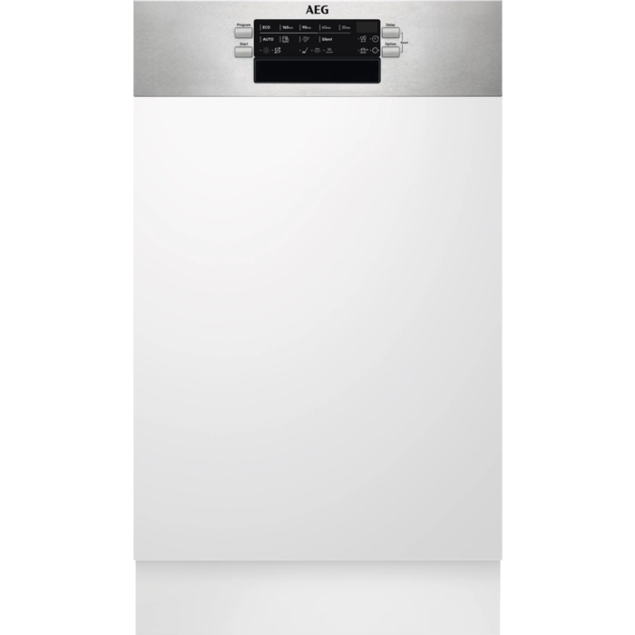 AEG 7000 GlassCare / Integrierter-Geschirrspüler 45 cm / AirDry - perfekte Trocknungsergebnisse / Besteckkorb FEE7341AZM