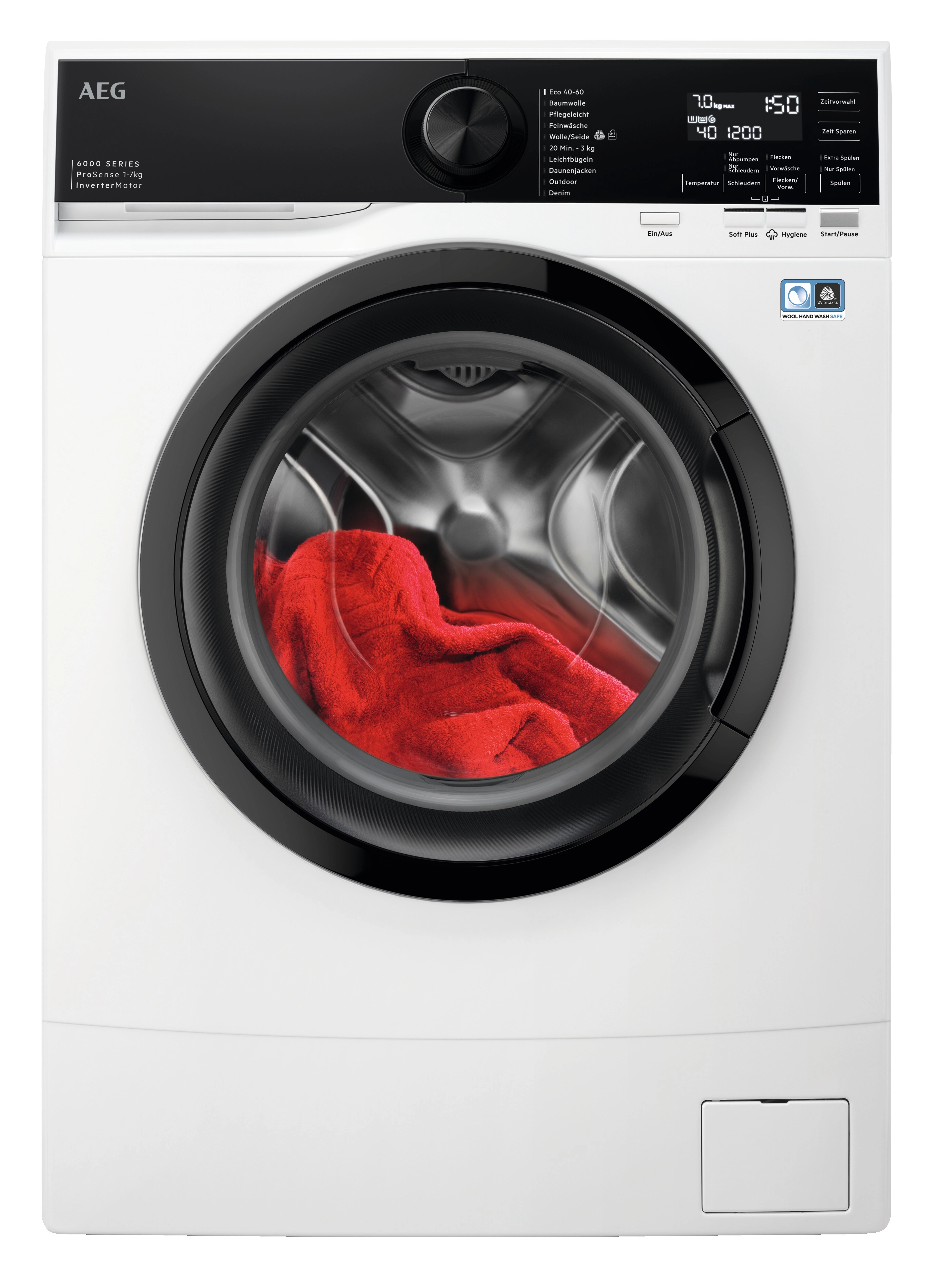 AEG 6000 ProSense® / Kleine Waschmaschine mit nur 487 mm Tiefe / 7 kg LSR6F75470