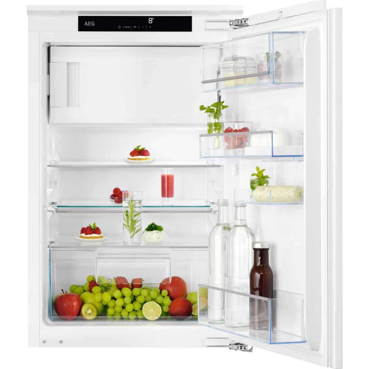 AEG Einbaukühlschrank / 880 mm / 4-Sterne-Gefrierfach / 118 L / Festtür TSF5O88WDF