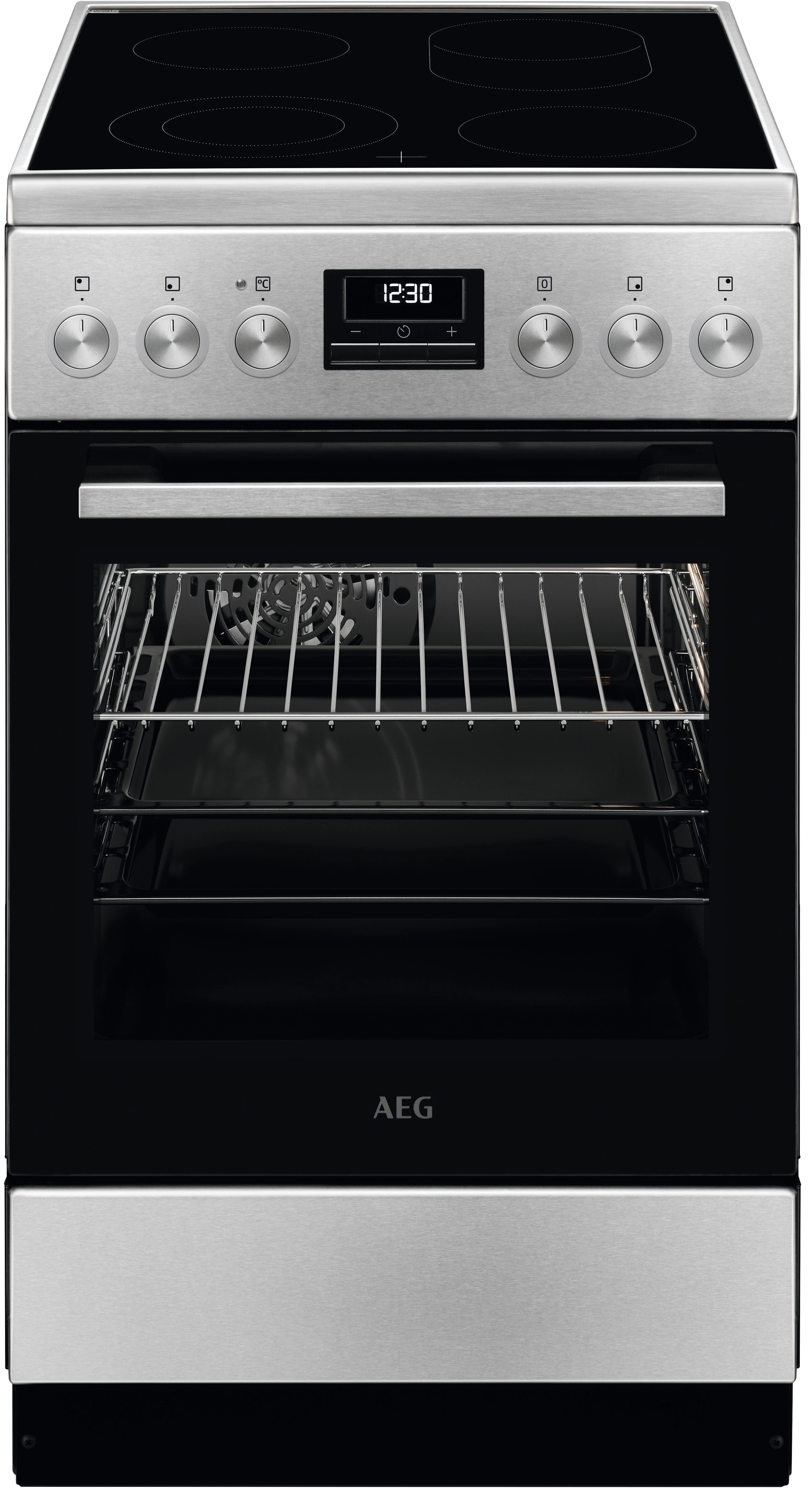 AEG Standherd mit Glaskeramik-Kochfeld / 50cm CCB5449OBM