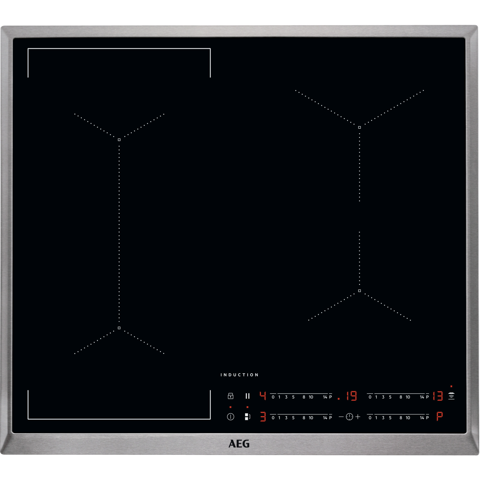AEG 6000 Flex / Autarkes Induktionskochfeld / Hob²Hood / 60 cm I64KV443XB