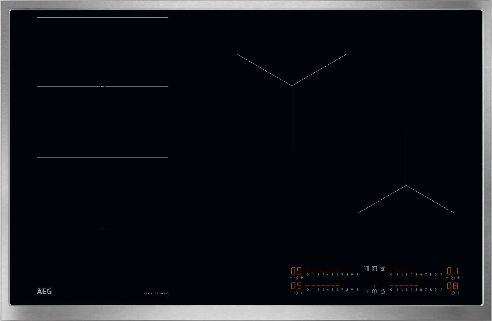 AEG 6000 Flex / Autarkes Induktionskochfeld / Hob²Hood 83 cm TI84IF0FRB