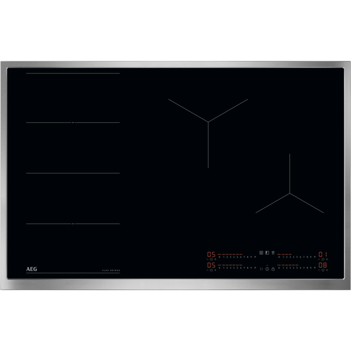 AEG 6000 Flex / Autarkes Induktionskochfeld / Hob²Hood 83 cm TI84IF0FRB