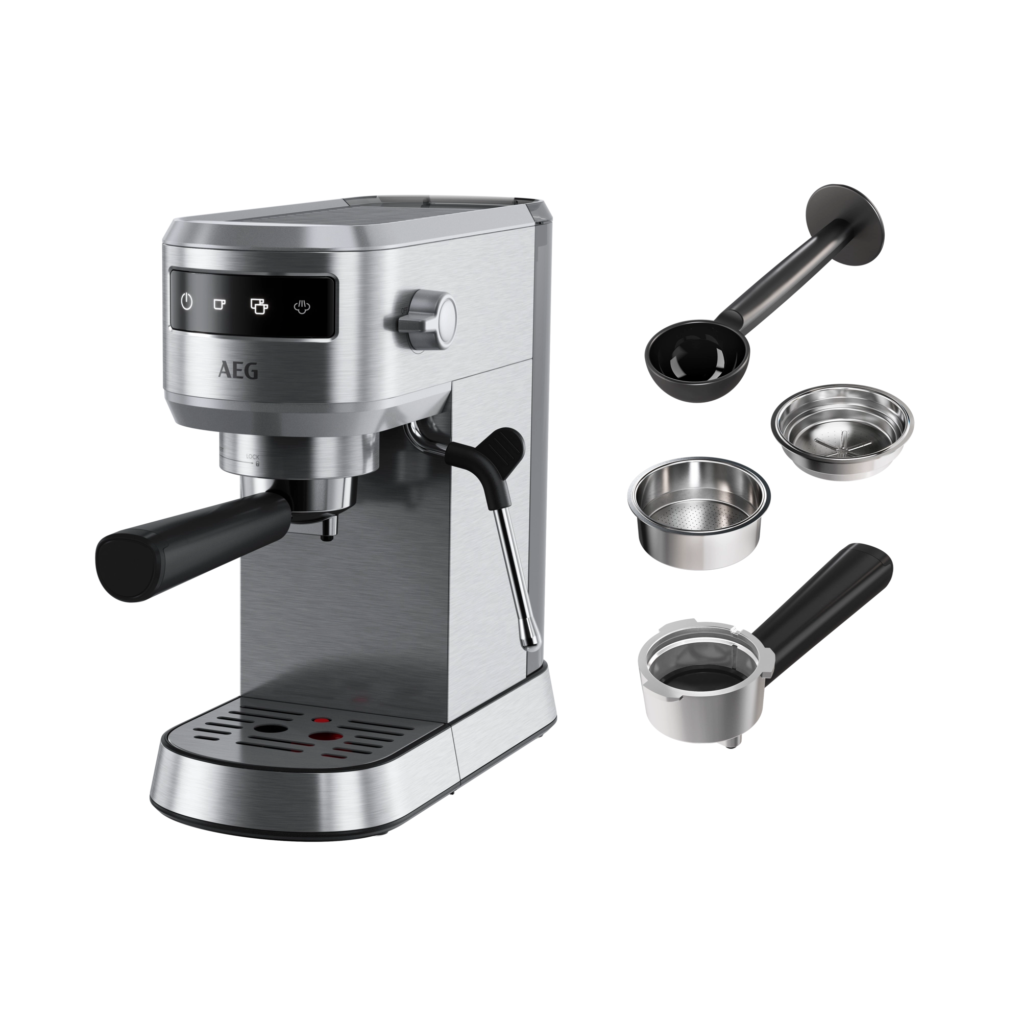AEG Espresso Siebträgermaschine EC6-1-6ST Gourmet 6