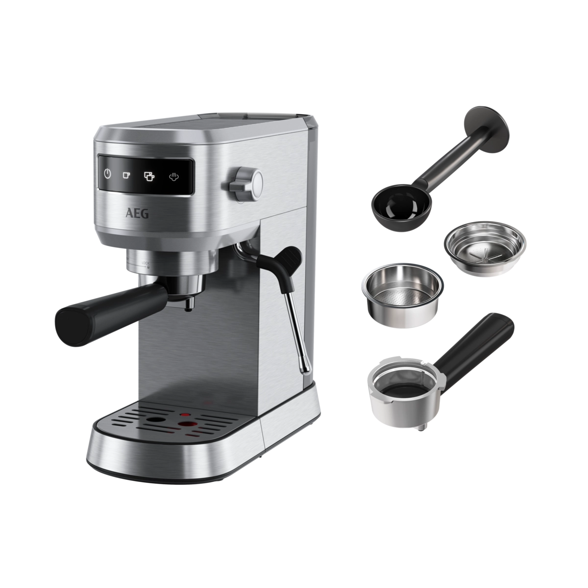 AEG Espresso Siebträgermaschine EC6-1-6ST Gourmet 6