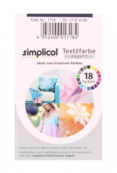 Simplicol Textilfarbe expert Mitternacht-Schwarz