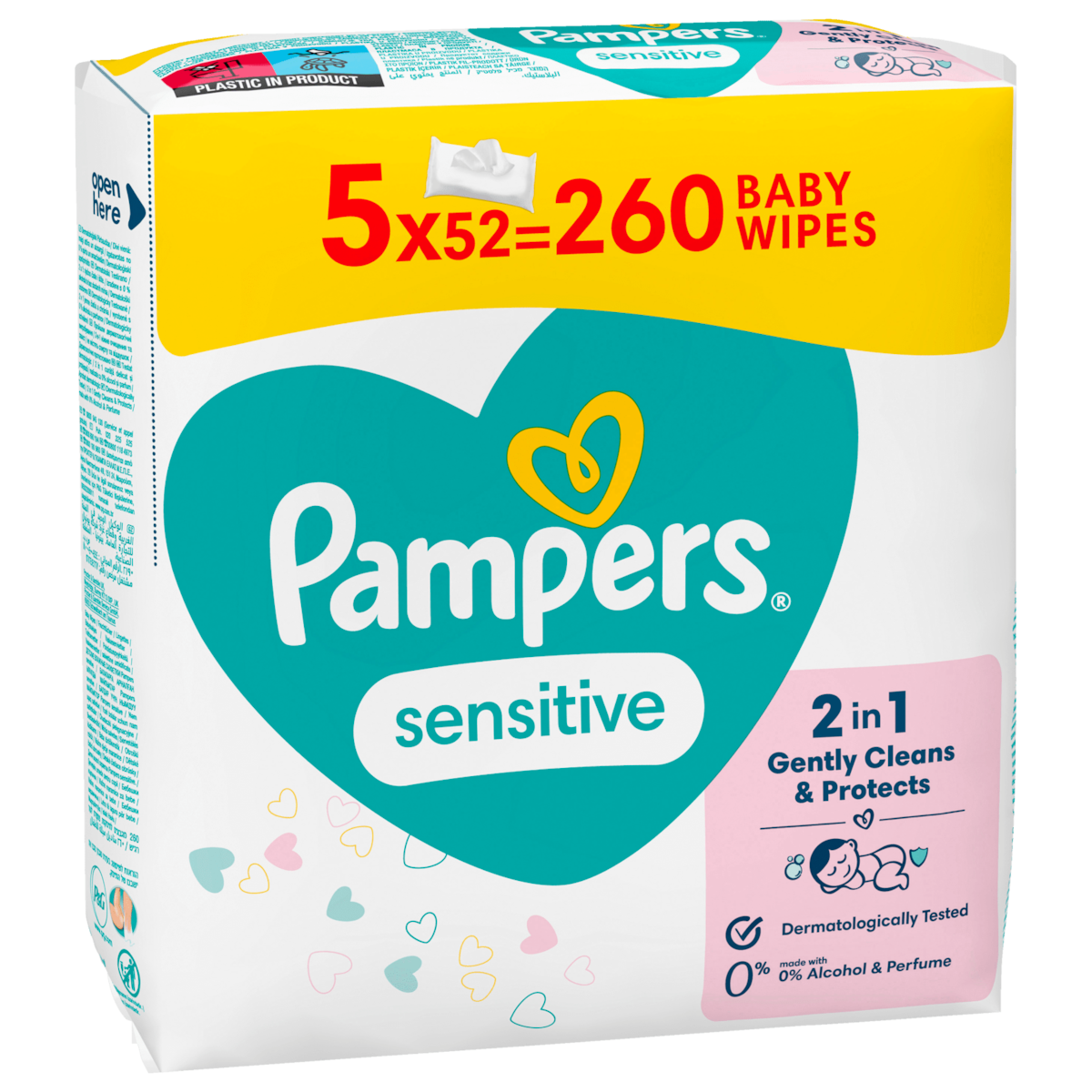 Pampers Sensitive Feuchttücher 5 Packungen