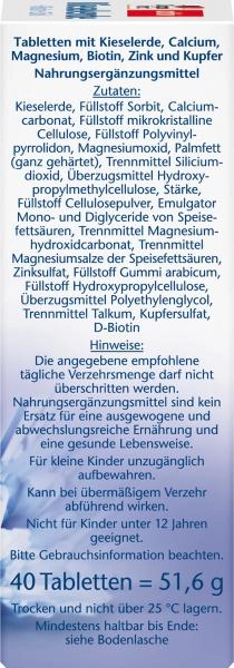 Doppelherz aktiv Kieselerde + Biotin + Zink