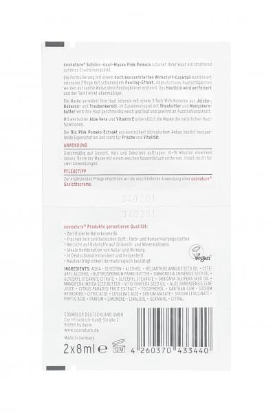 Cosnature Schöne-Haut-Maske Pink Pomelo