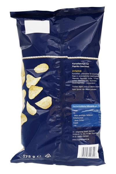 Küstengold Chips Paprika pikant gewürzt