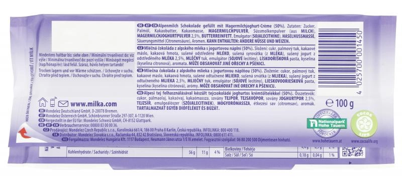 Milka Tafel Joghurt