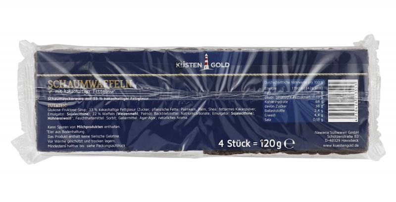 Küstengold Schaumwaffeln