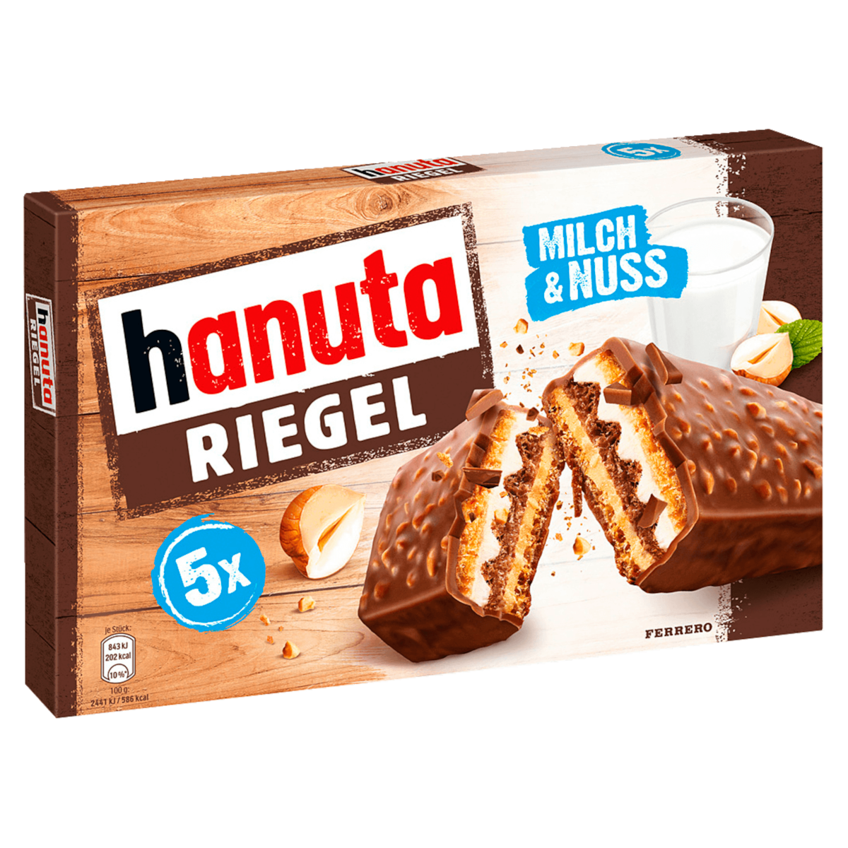 Hanuta Riegel Milch & Nuss